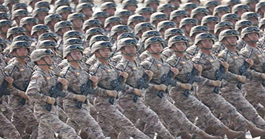 九三阅兵式上的鸿德人