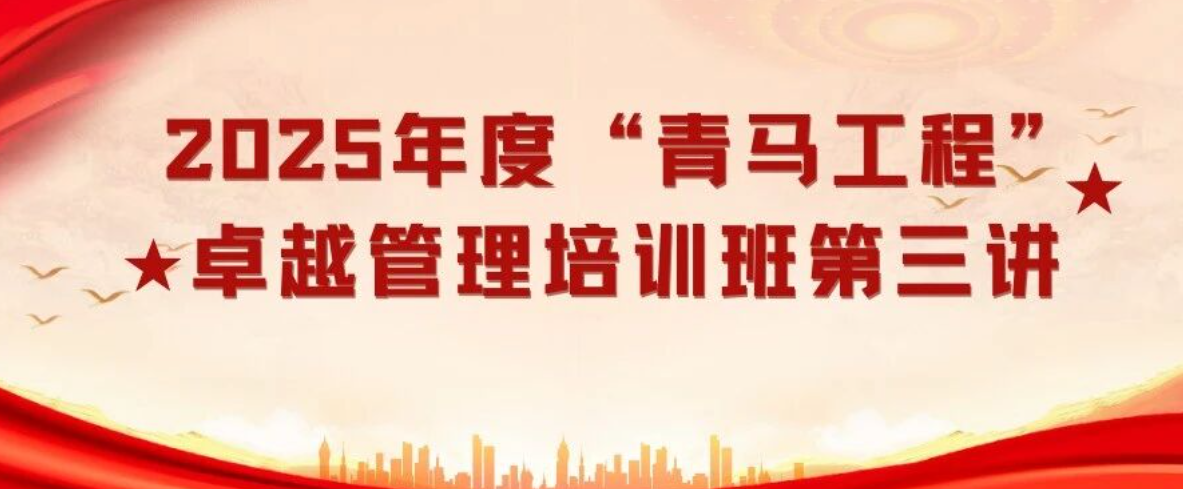 2025年度“青马工程”卓越管理精英培训班第三讲